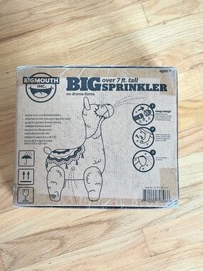 BigMouth Inc. Big Sprinkler - No Drama Llama (Brown/Black), New in Box